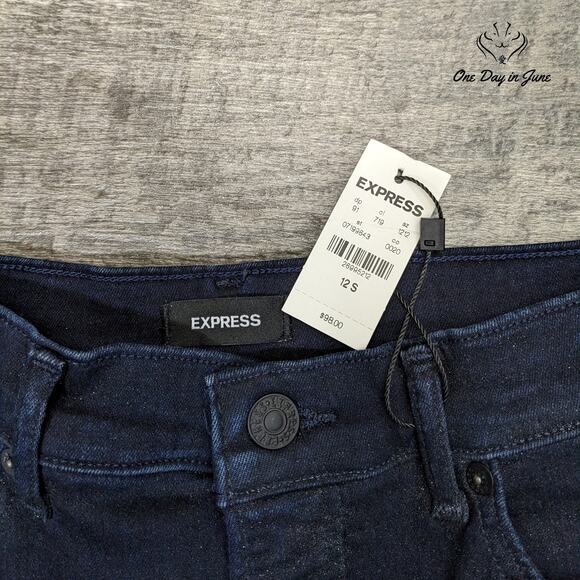 Express Skinny High Rise Jeans Size 12/S - Picture 2 of 6